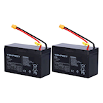 Set van 2x Accu 12V 9Ah.