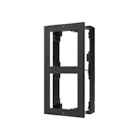 DS-KD-ACW2/BLACK, Hikvision, modulaire intercom, opbouwframe 2 hoog, zwart