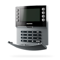 JA-155E-GR Jablotron draadloos bediendeel met toetsenbord, 4x segment, LCD en RFID lezer (grijs)