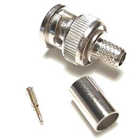 CA-BNC59-001, RG59 BNC krimpconnector per stuk