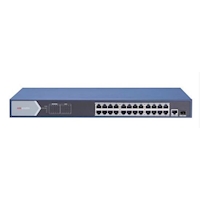 Hikvision DS-3E0526P-E, 24 poorten POE, Gigabit Unmanaged