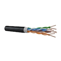 UTP Cat 5e, 500m, zwart, 4X2XAWG24/1 (DATA200010)