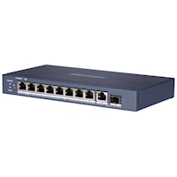 DS-3E0510HP-E, Hikvision Gigabit PoE Switch unmanaged, 8 poorts