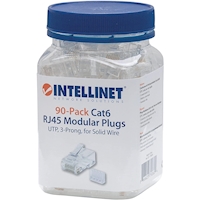 790604, 90-Pack Cat6 RJ45 Modular Plugs