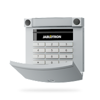 JA-153E-GR Jablotron draadloos bediendeel met toetsenbord, segment(en) en RFID lezer (grijs)